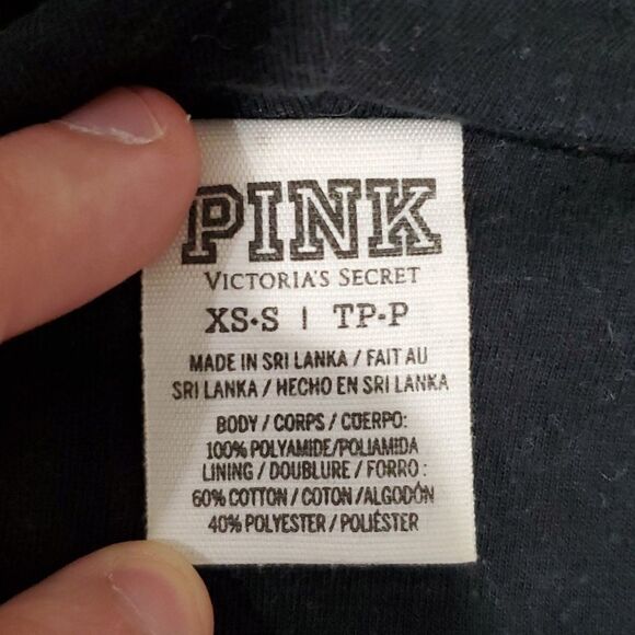 PINK VS Sm Blk & Gry Windbrkr Jacket - Picture 6 of 6